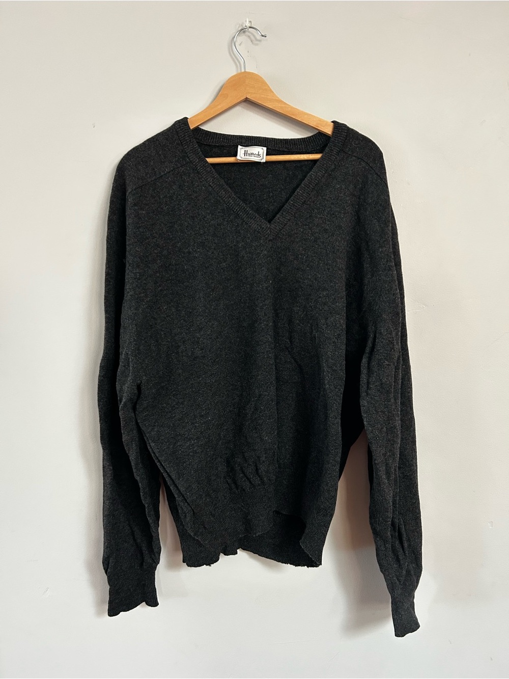 Harrods Knightsbridge Vintage 100% Wool Sweater Made In Great Britain EUR58